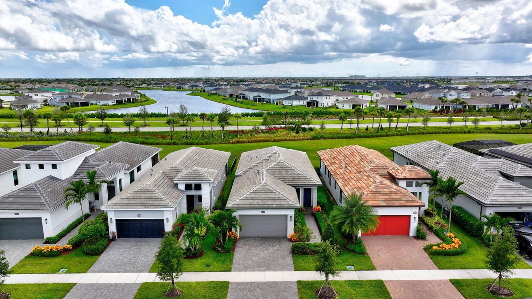 Front exterior of a new home in , Port St. Lucie, FL, highlighting curb appeal (Image 20).