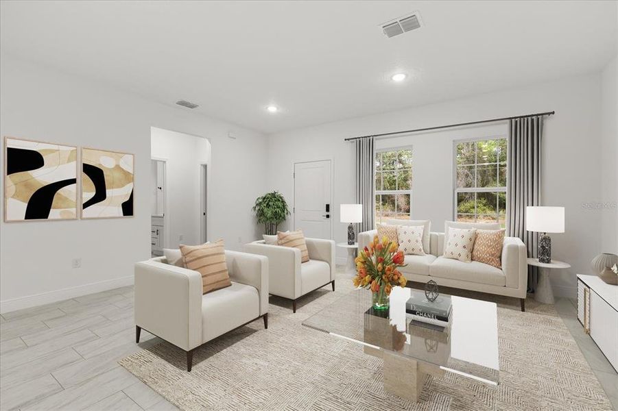 Furnished interior view inside a new home in , Citrus Springs (Image 7).