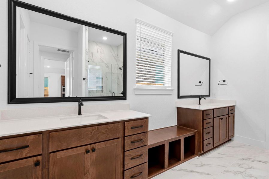 Furnished interior view inside a new home in Wood Leaf Reserve, Tomball (Image 3).