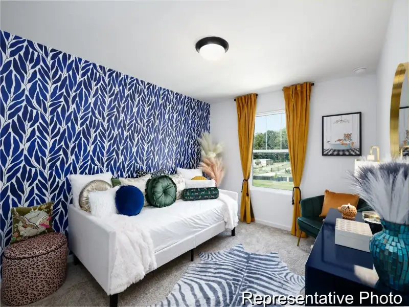 Furnished interior view inside a new home in Village at Reedy Creek Townhomes, Charlotte (Image 23).