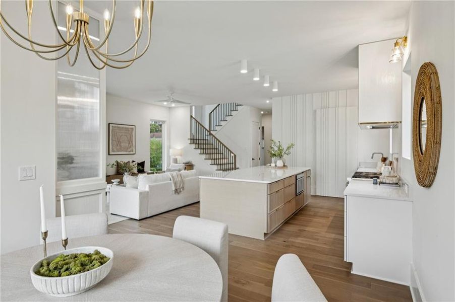 Furnished interior view inside a new home in , Atlanta (Image 32).