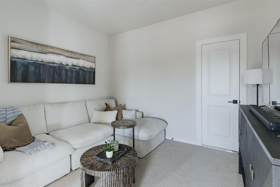 upstairs theater room\