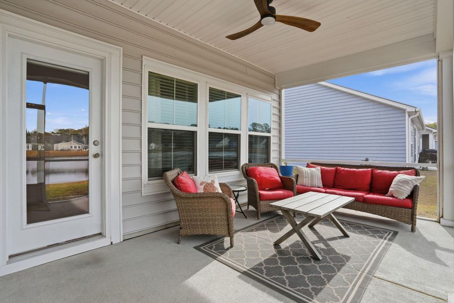Exterior details and patio area of a home in , Myrtle Beach (Image 4). Exterior details and patio area of a home in , Myrtle Beach (Image 4).