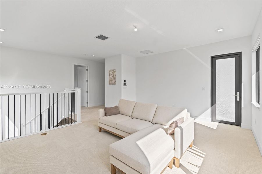 Great loft area for family gathering area