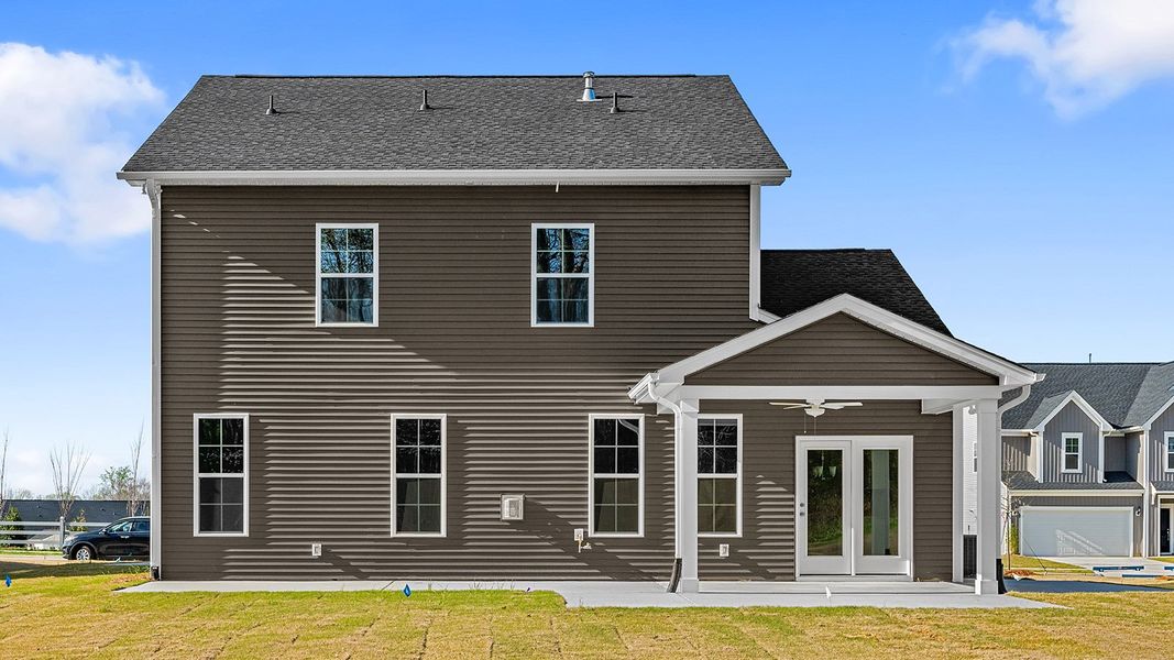 Exterior details and patio area of a home in Fieldstone, Lexington (Image 26).