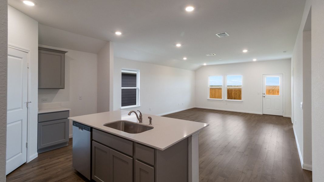Representative furnished interior of a home built from the The Elgin by D.R. Horton in Monarch Ranch, Manor (Image 4). Representative furnished interior of a home built from the The Elgin by D.R. Horton in Monarch Ranch, Manor (Image 4).