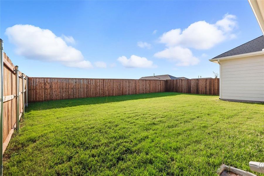 View of fenced backyard View of fenced backyard