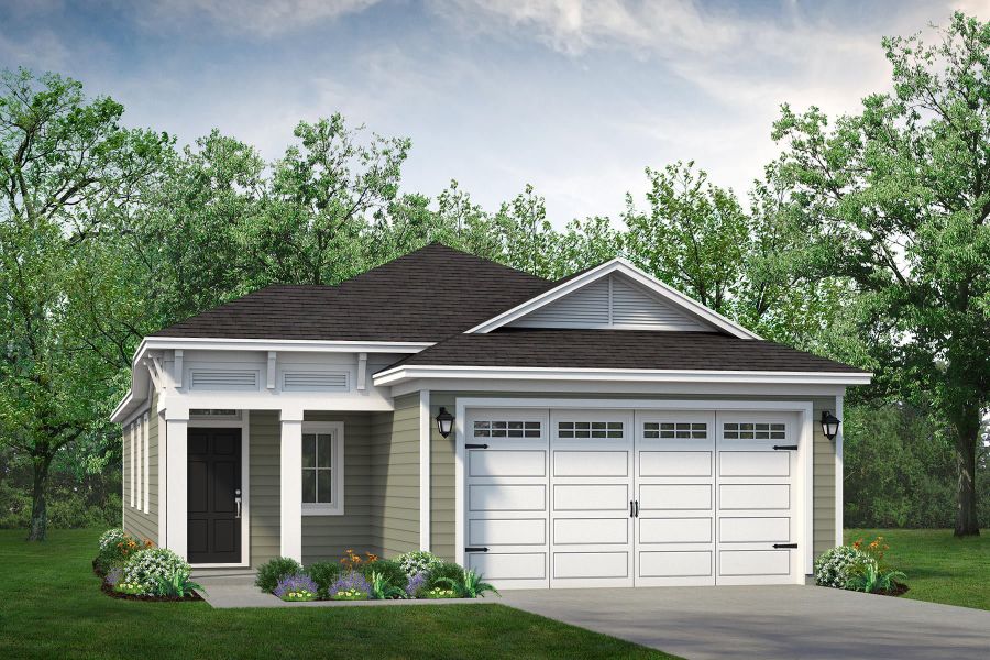 Representative exterior photo of a completed home built from the The Laurel by Chesapeake Homes in Heritage Park at Longs, Longs, SC (Image 5).