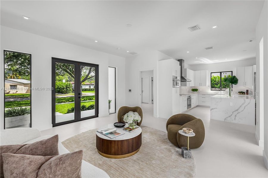 Furnished interior view inside a new home in , Miami Shores (Image 4).