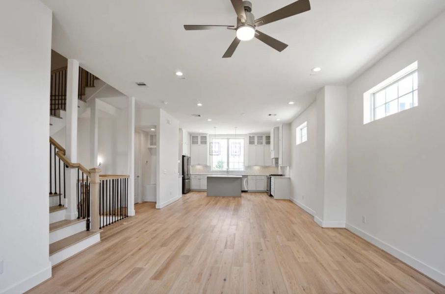 Representative unfurnished interior of a home built from the The Francesca by Riverway Homes in Somerset Green, Houston (Image 12).