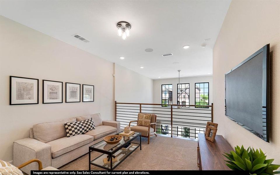 Furnished interior view inside a new home in Craig Ranch, McKinney (Image 20).