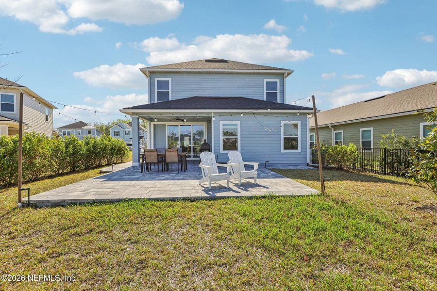 Exterior details and patio area of a home in Beacon Lake, St. Augustine (Image 33).