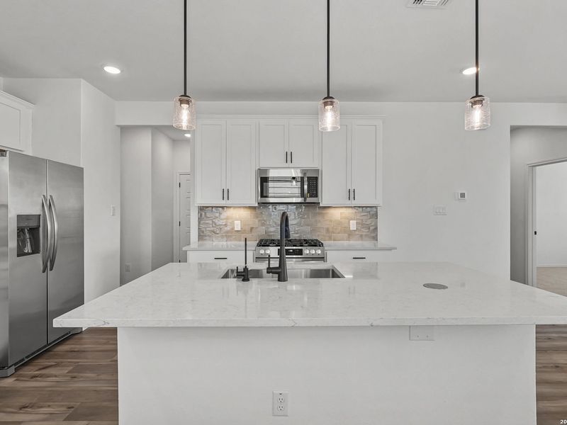 Furnished interior view inside a new home in Meadows at Oak Creek, San Antonio (Image 6).