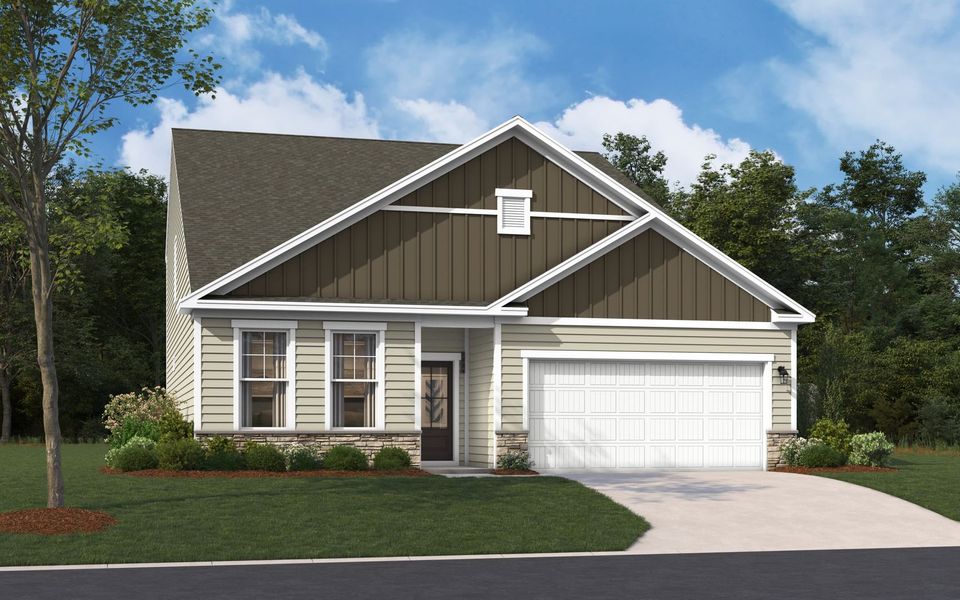 Representative exterior photo of a completed home built from the The Jefferson by Stanley Martin Homes in Green Tree Place, Anderson, SC (Image 12).
