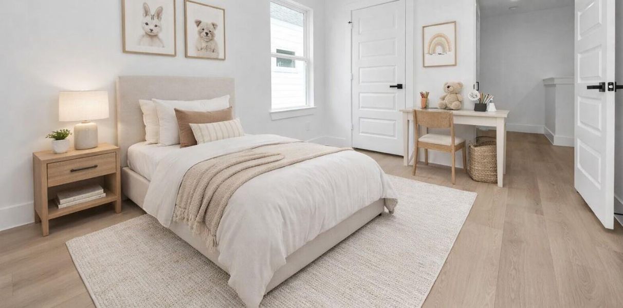 Furnished interior view inside a new home in , Houston (Image 15).