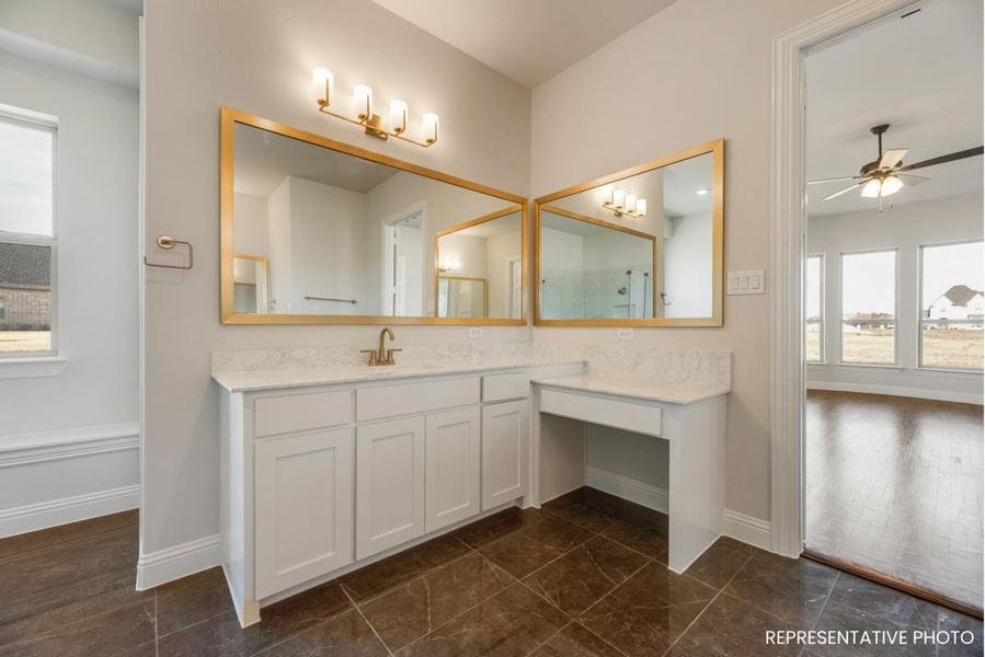 Representative furnished interior of a home built from the Hampton III by Grand Homes in Whitestone Estates, Parker (Image 13).