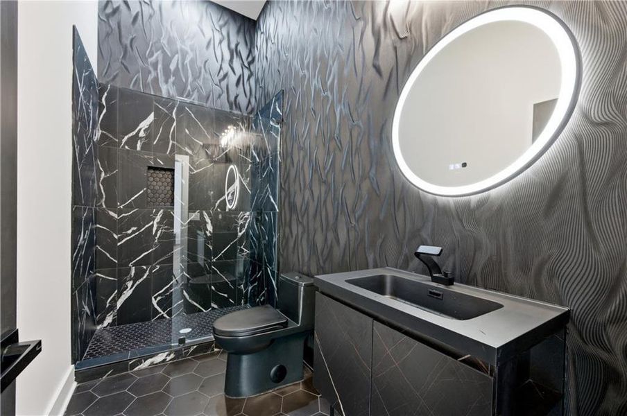 Furnished interior view inside a new home in , Atlanta (Image 18).