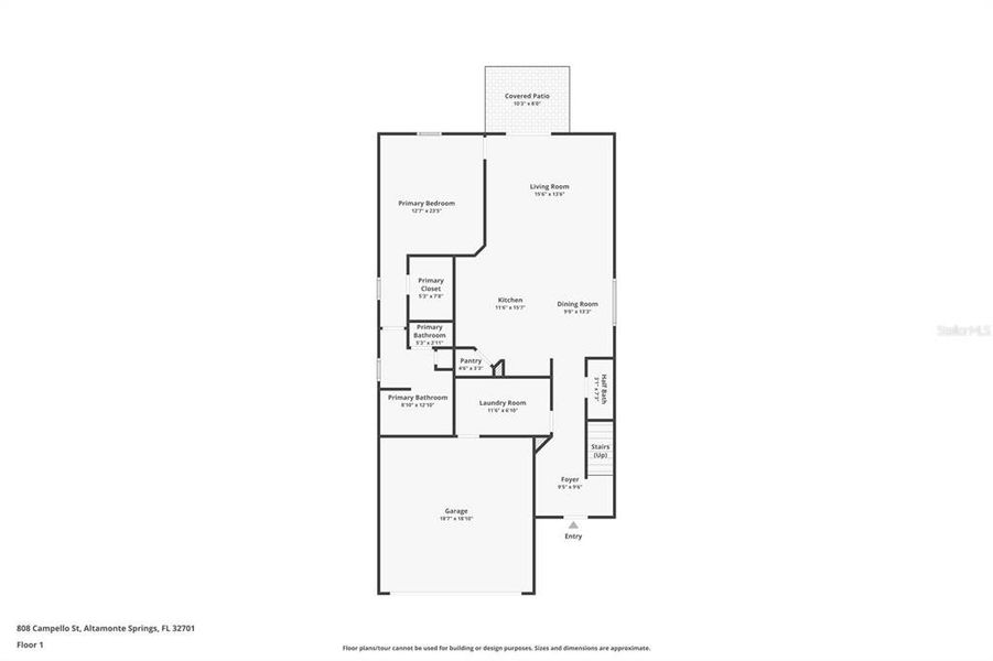 2D floor plan layout of this home in , Altamonte Springs, FL (Image 3).