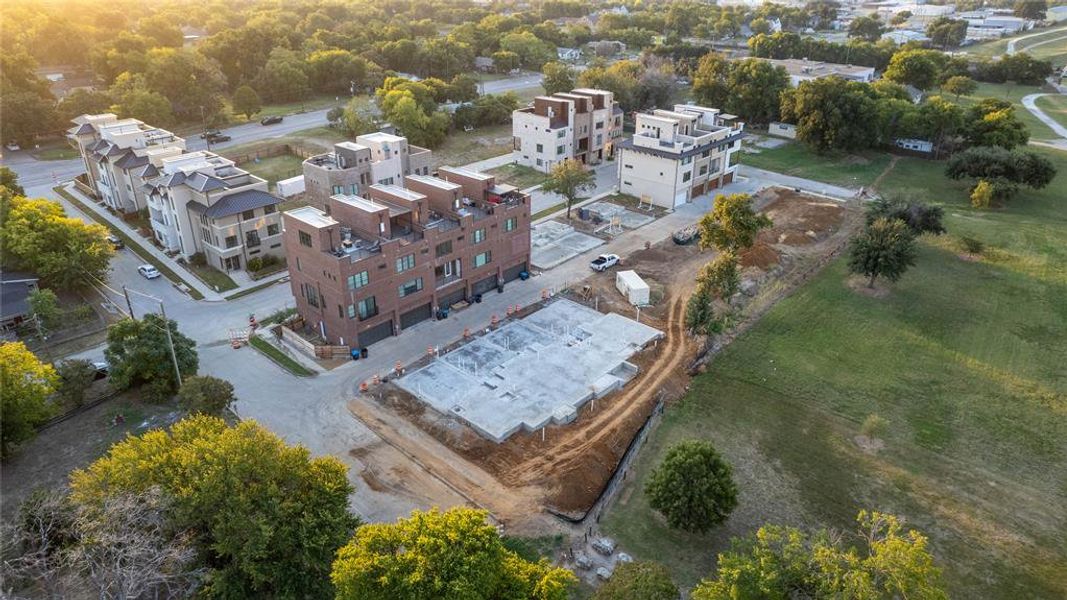 Birds eye view of property