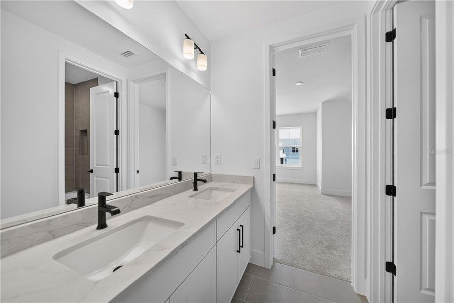 Furnished interior view inside a new home in Gracewater at Sarasota, Sarasota (Image 17).