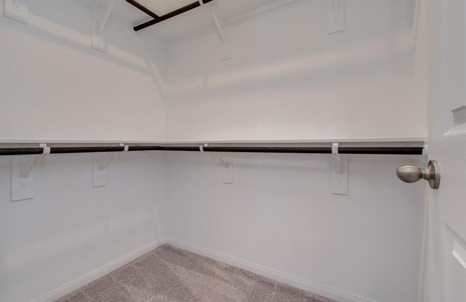 Large walk-in primary closet