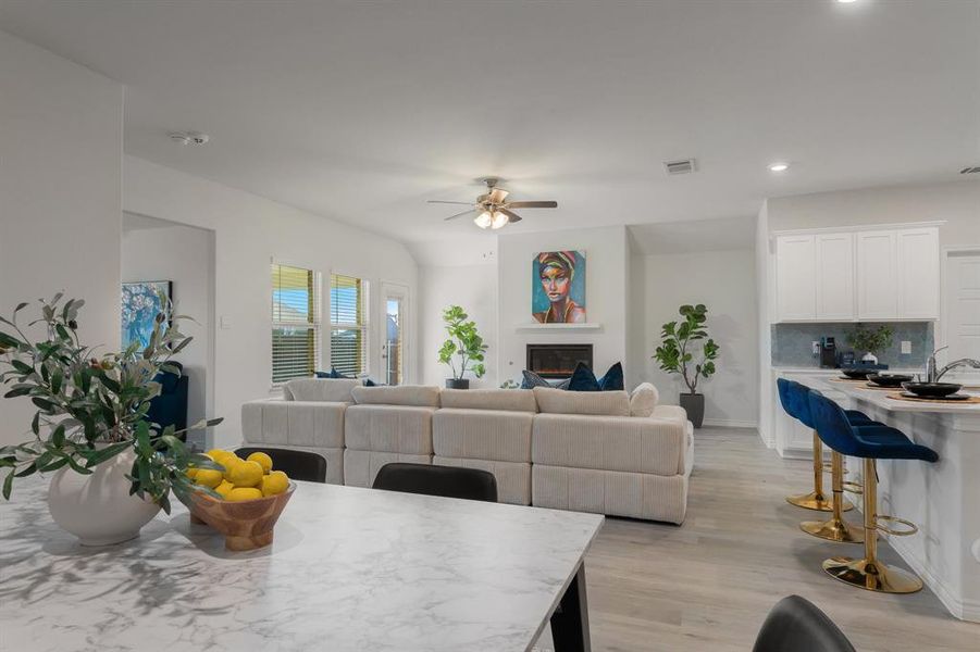 Furnished interior view inside a new home in Fireside by the Lake, Garland (Image 22). Furnished interior view inside a new home in Fireside by the Lake, Garland (Image 22).