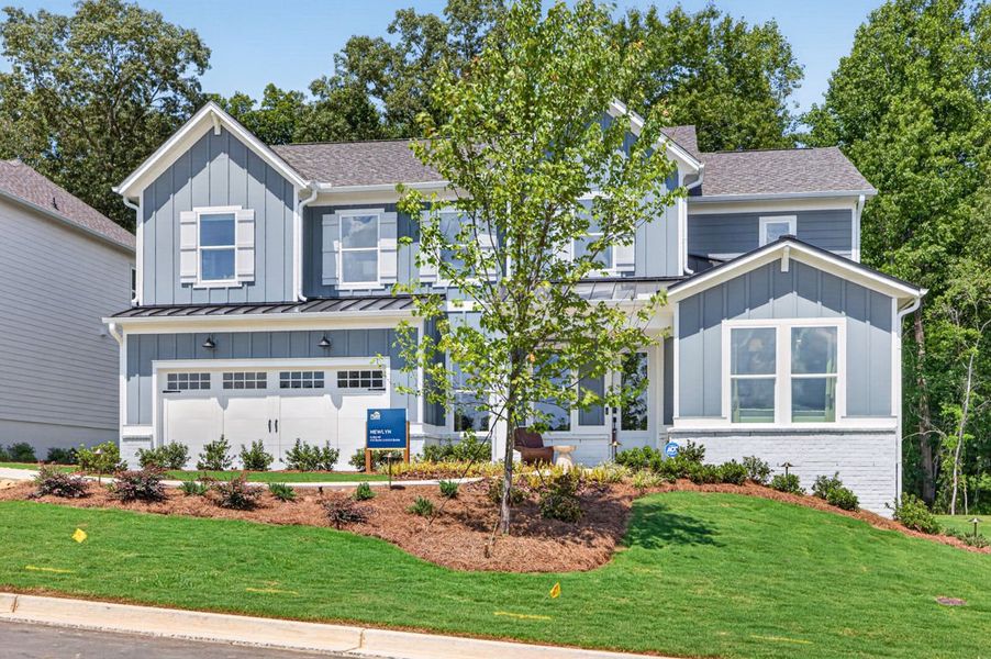 Representative exterior photo of a completed home built from the Newlyn by Pulte Homes in Bleckley Station, Ball Ground, GA (Image 25). Representative exterior photo of a completed home built from the Newlyn by Pulte Homes in Bleckley Station, Ball Ground, GA (Image 25).