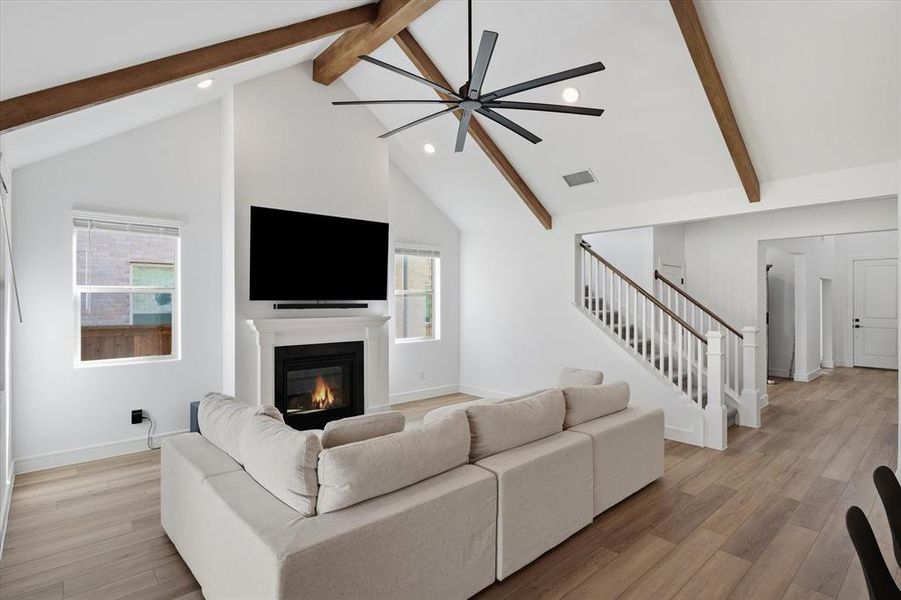 Furnished interior view inside a new home in Monterra, Fate (Image 7).