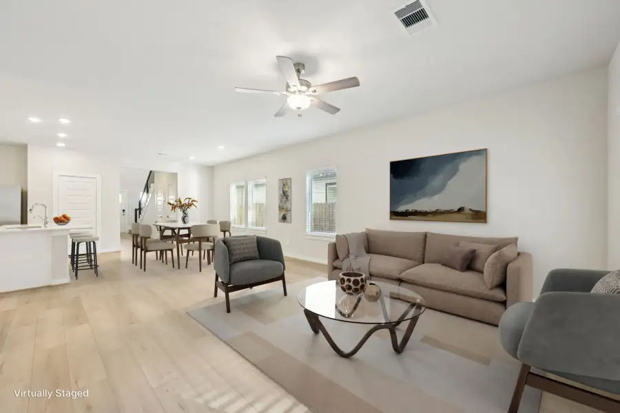 Furnished interior view inside a new home in Pine Lake Cove - Traditional Series, Montgomery (Image 5).