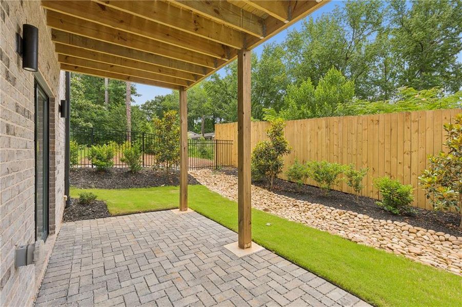 Exterior details and patio area of a home in , Smyrna (Image 3). Exterior details and patio area of a home in , Smyrna (Image 3).