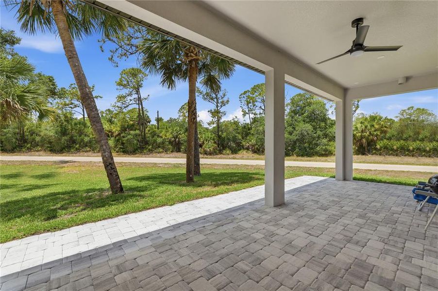 Exterior details and patio area of a home in , North Port (Image 30).