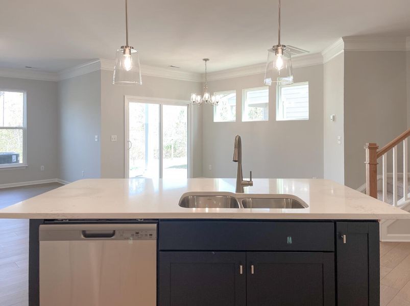 Furnished interior view inside a new home in Riverbrooke Townhomes, Simpsonville (Image 8).