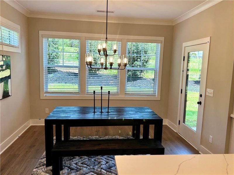 Furnished interior view inside a new home in Edwards Ridge, Central (Image 9).