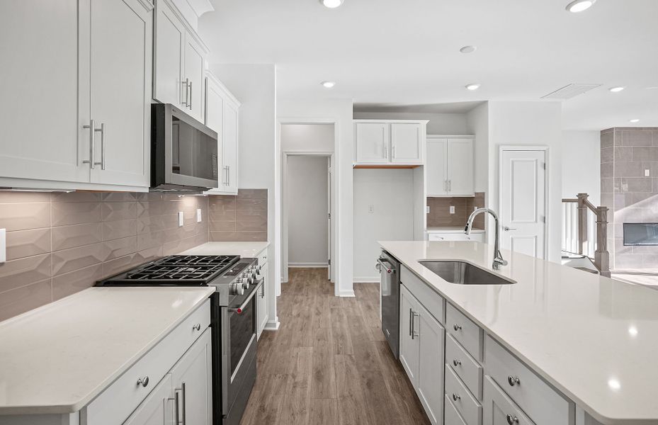Furnished interior view inside a new home in Galloway Towns, Charlotte (Image 12). Furnished interior view inside a new home in Galloway Towns, Charlotte (Image 12).