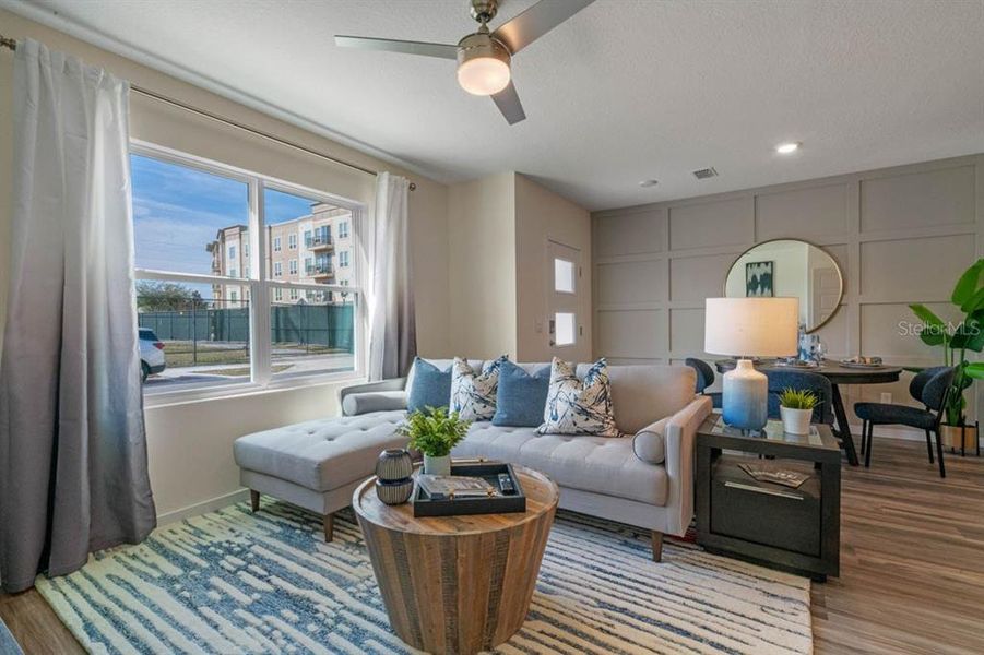 Furnished interior view inside a new home in , St. Cloud (Image 13). Furnished interior view inside a new home in , St. Cloud (Image 13).