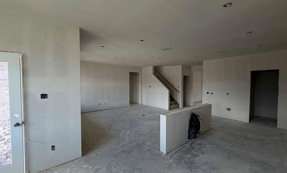 Open Kitchen-Living Room Construction Progress
