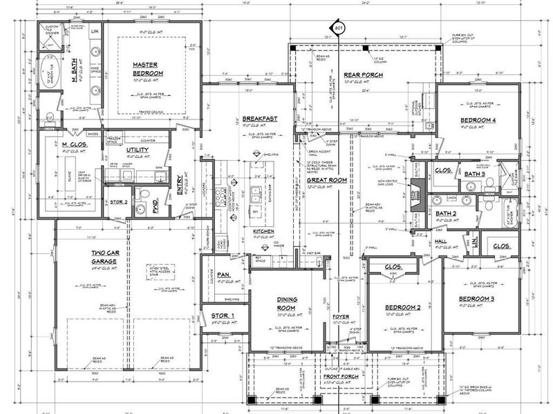 2D floor plan layout of this home in , Cleveland, GA (Image 3).