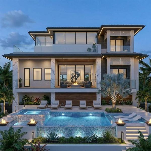 Exterior details and patio area of a home in , Bradenton (Image 3).