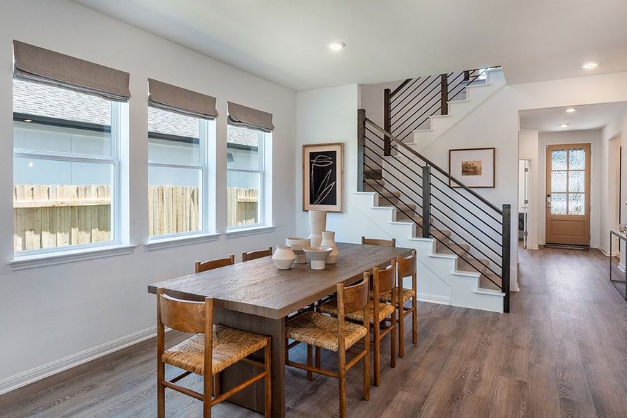 Representative furnished interior of a home built from the Jasmine by Taylor Morrison in Turner's Crossing 45s, Buda (Image 22).