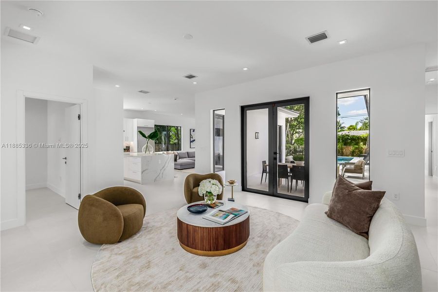 Furnished interior view inside a new home in , Miami Shores (Image 16).