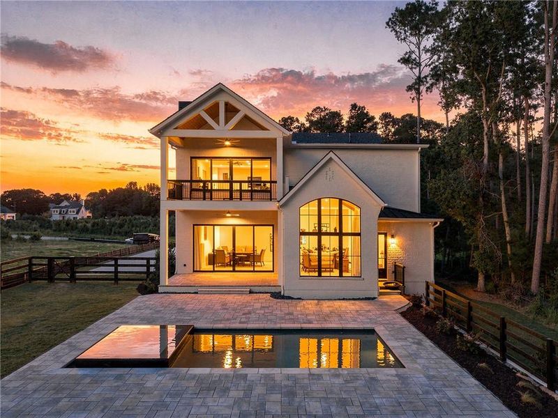 Front exterior of a new home in , Milton, GA, highlighting curb appeal (Image 29).