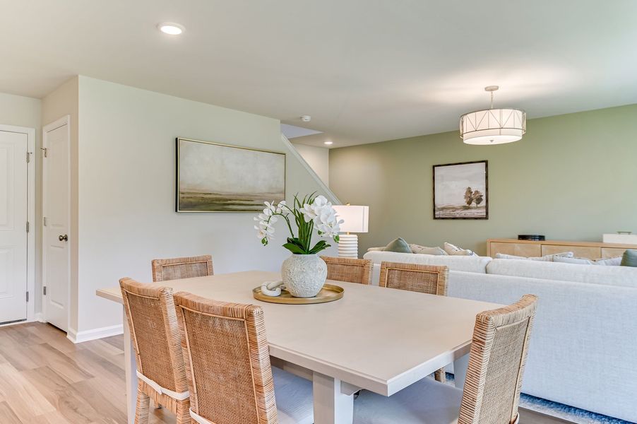 Representative furnished interior of a home built from the Frazier by Stanley Martin Homes in Essence at Bent Creek Village, Thomson (Image 15). Representative furnished interior of a home built from the Frazier by Stanley Martin Homes in Essence at Bent Creek Village, Thomson (Image 15).