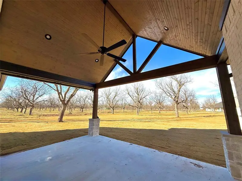 View of patio with ceiling fan View of patio with ceiling fan