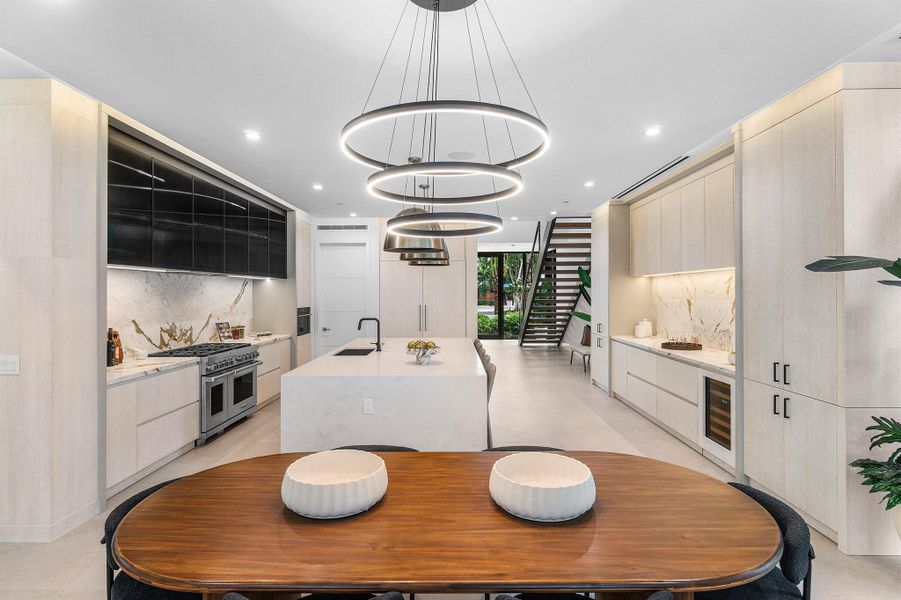 Furnished interior view inside a new home in , Delray Beach (Image 54).