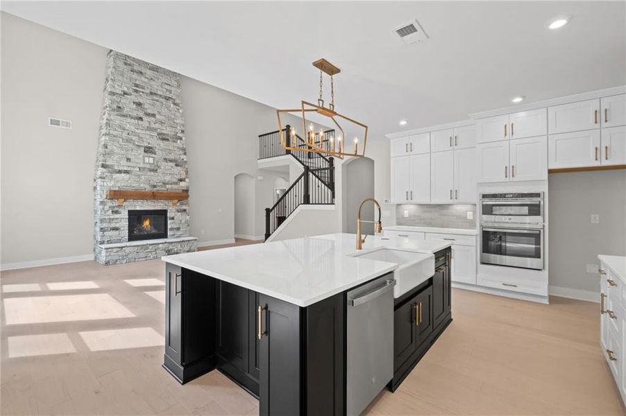 Furnished interior view inside a new home in Governor’s Preserve, Canton (Image 18).