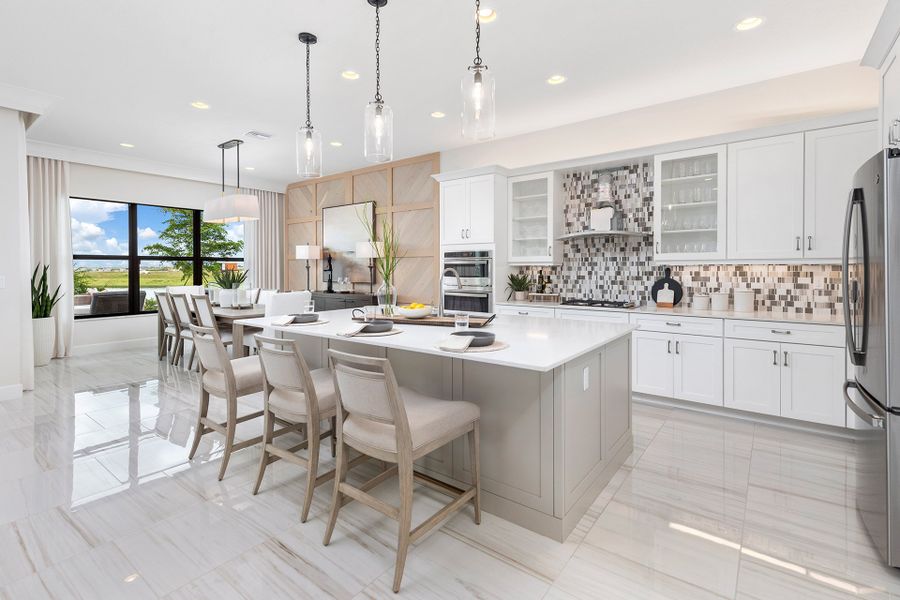 Representative furnished interior of a home built from the Bellagio by GL Homes in Valencia Parc at Riverland, Port St. Lucie (Image 7).