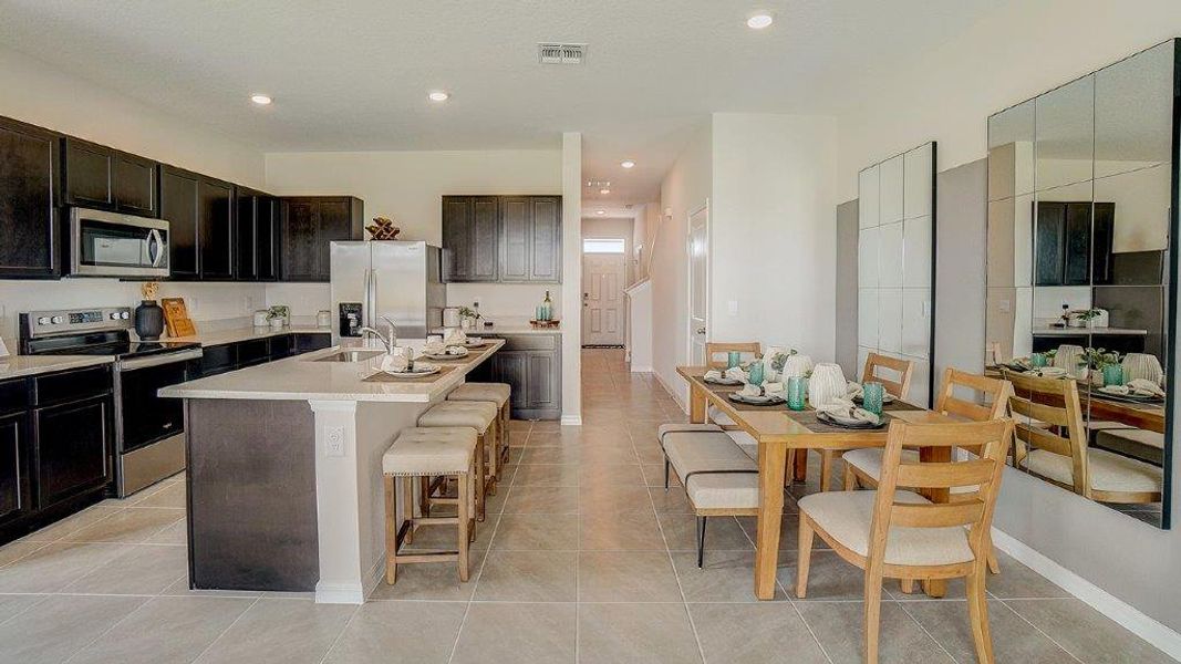 Furnished interior view inside a new home in Woodcreek, Wesley Chapel (Image 10).