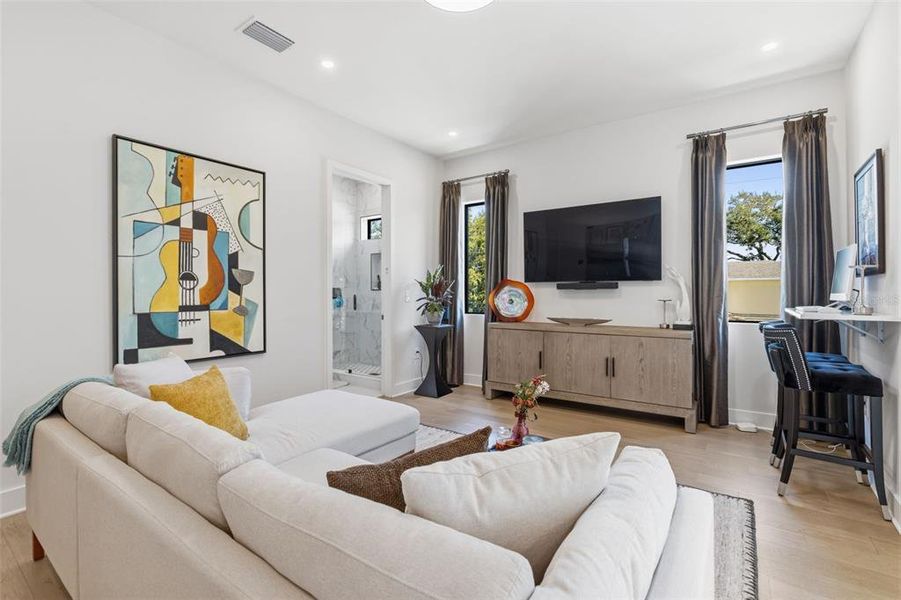 Furnished interior view inside a new home in , Tampa (Image 42).