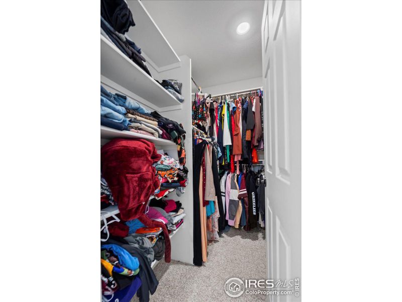 Primary walk-in closet