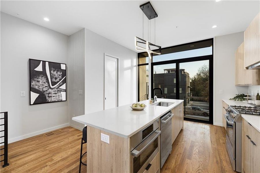 Furnished interior view inside a new home in Ten 5 Summerhill, Atlanta (Image 10).